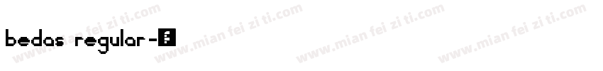bedas regular字体转换